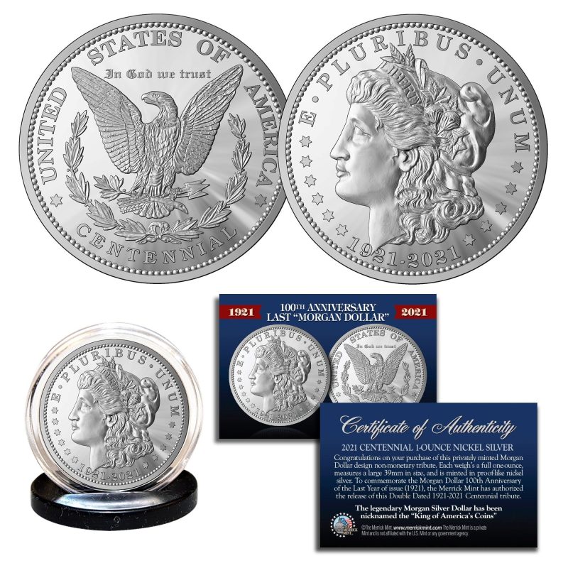 100th anniversary last year 1921 2021morgan dollar 1 ounce tribute 405484