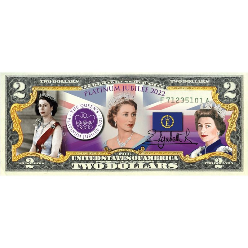 2022 jubilee queen elizabeth authentic 2 bill 476173