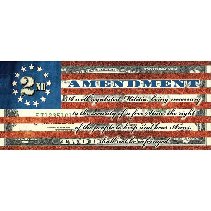 2nd amendment flag genuine legal tender us 2 bill 194598