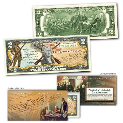 2nd amendmentrifles genuine legal tender us 2 bill 245318