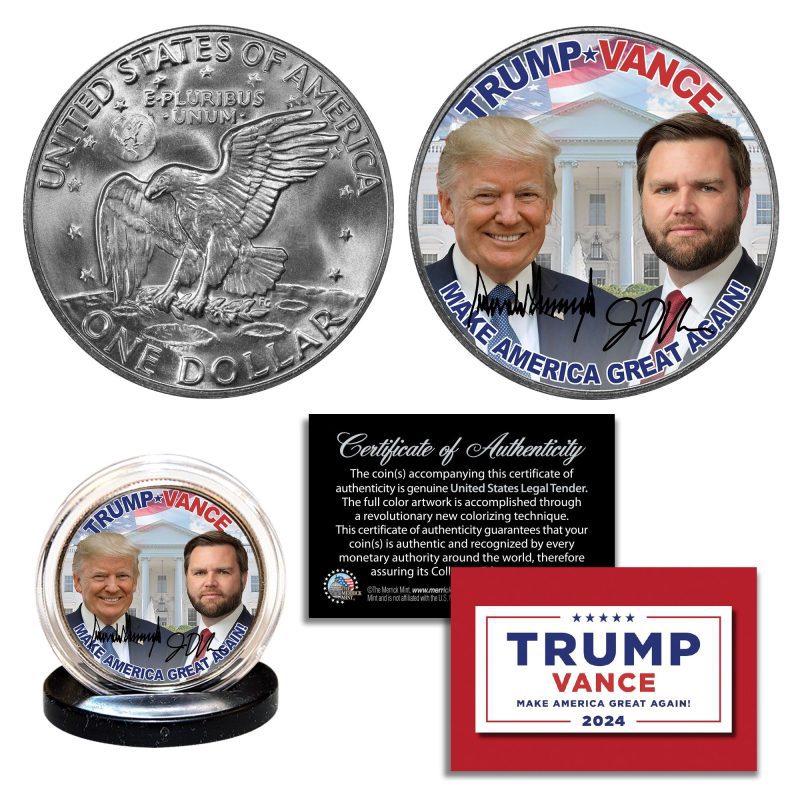 Trump Vance IKE Coin Make America Greart Again