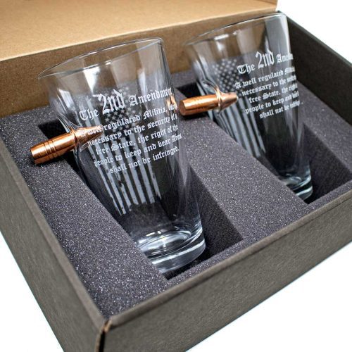 benshot second amendment pint glass gift set