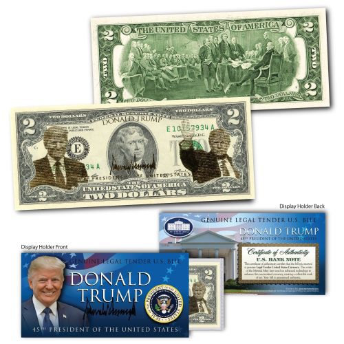 donald trump gold foiled genuine legal tender us 2 bill 135799