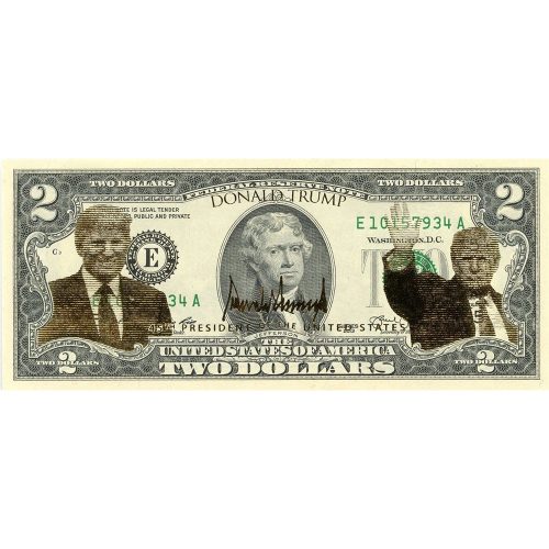 donald trump gold foiled genuine legal tender us 2 bill 401521