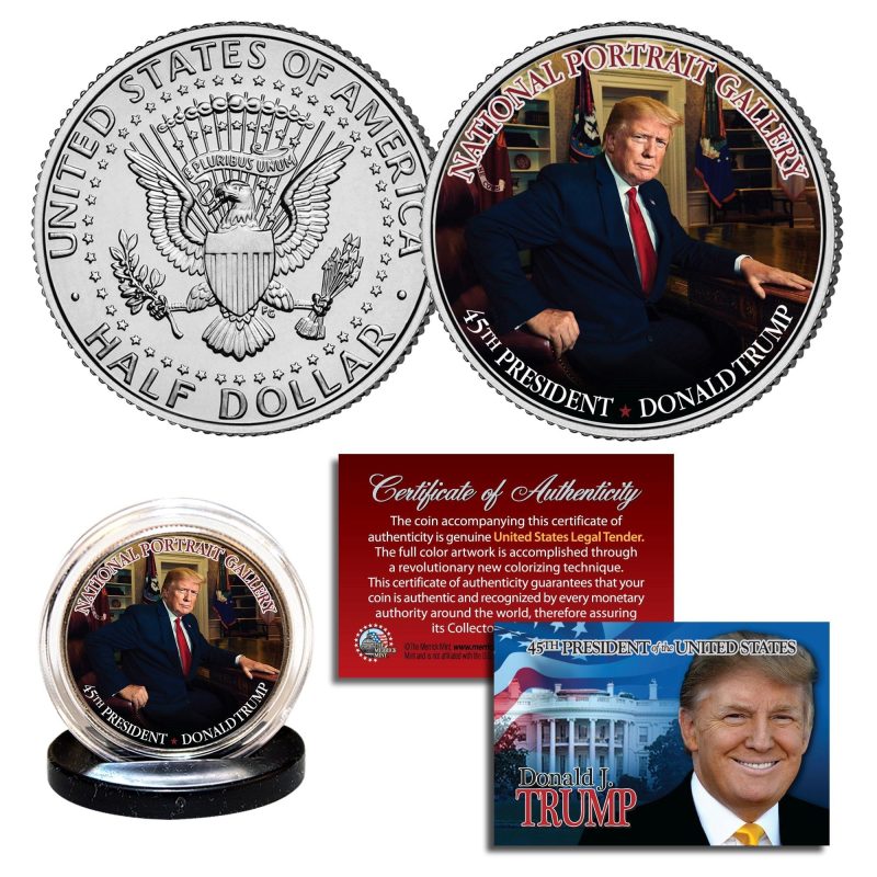 donald trump national portrait authentic jfk half dollar 763180