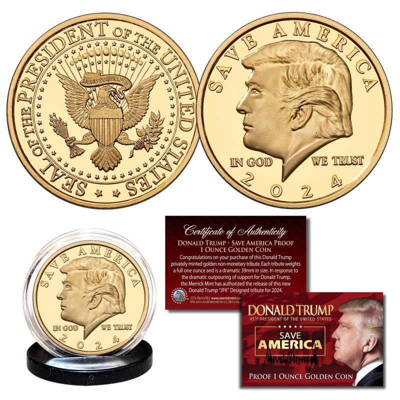 donald trump save america golden 1 oz coin 481963 1