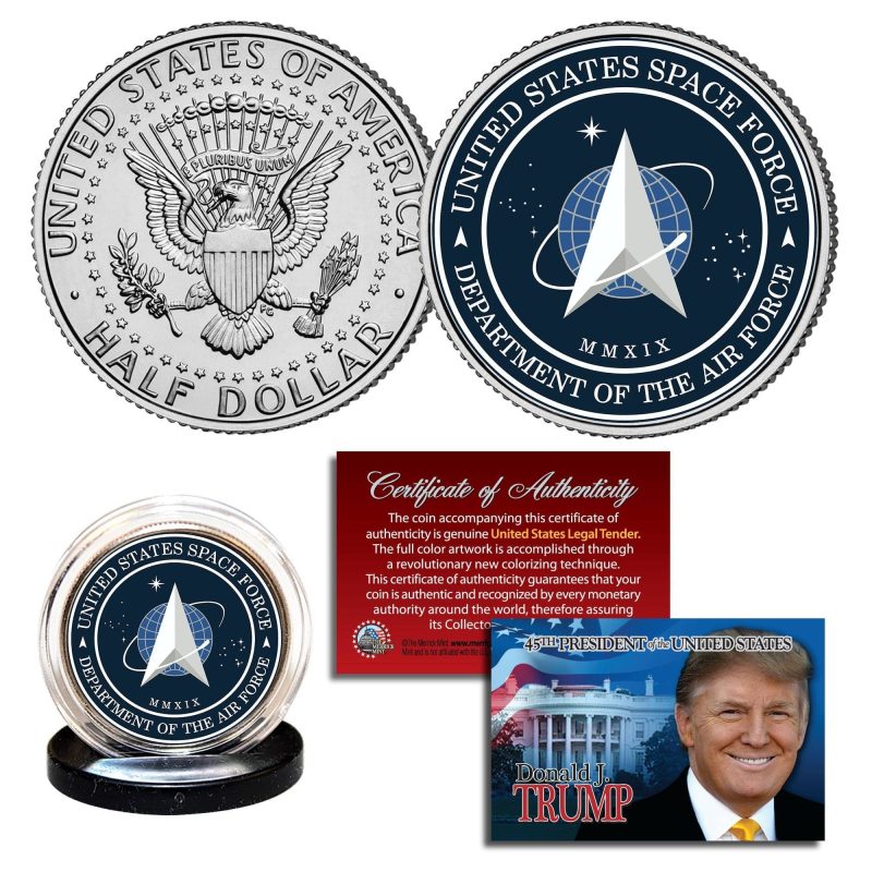 donald trump space force authentic jfk half dollar 117295