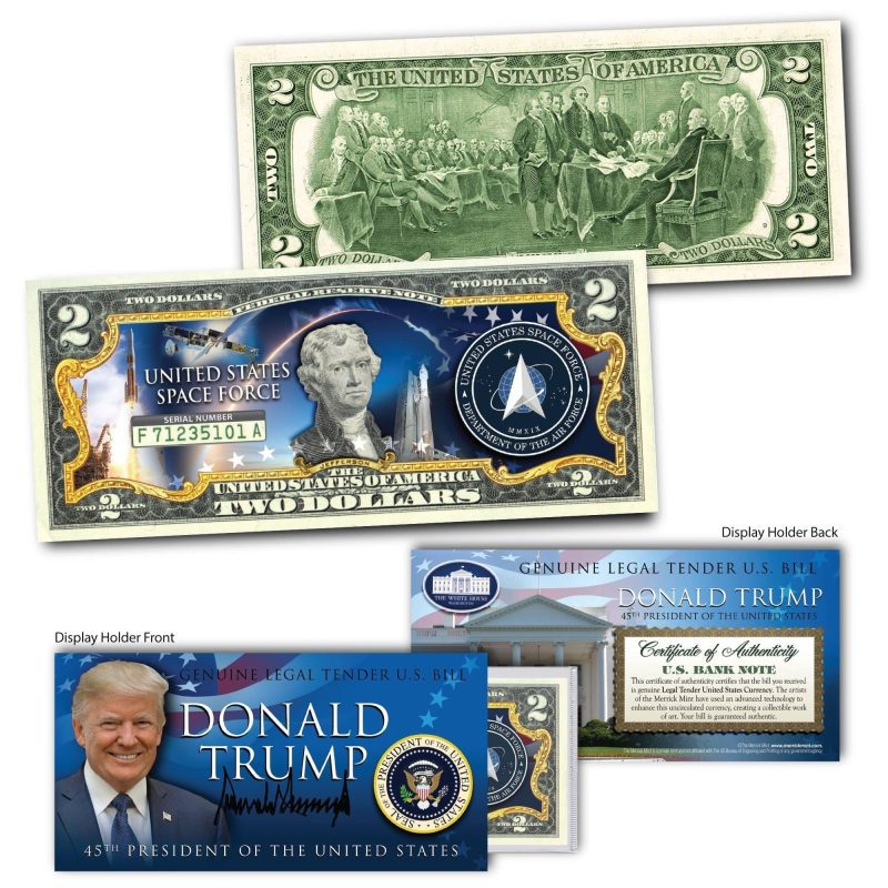 donald trump space force genuine legal tender us 2 bill 592681