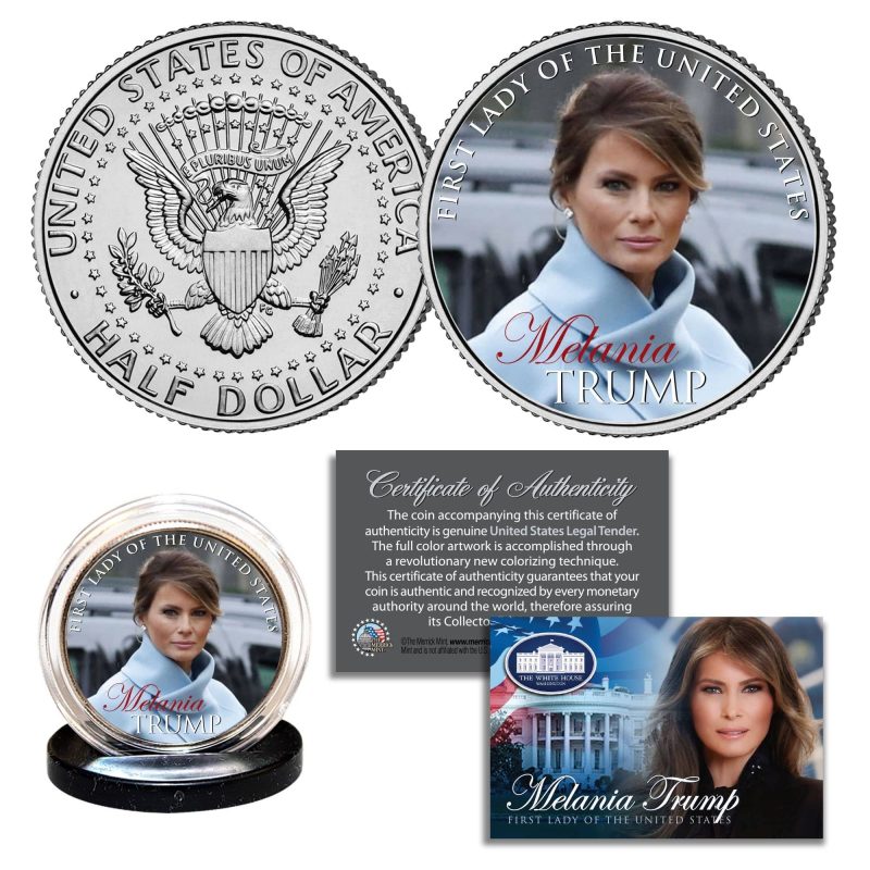 melania trump first lady of the united states authentic jfk half dollar 737565