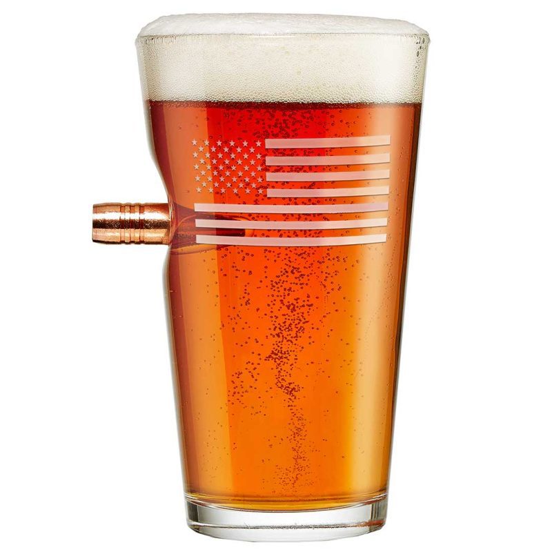 us flag pint glass 16oz 311877